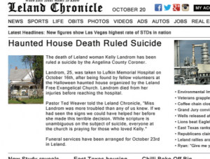 Leland Chronicle website October 20th.png
